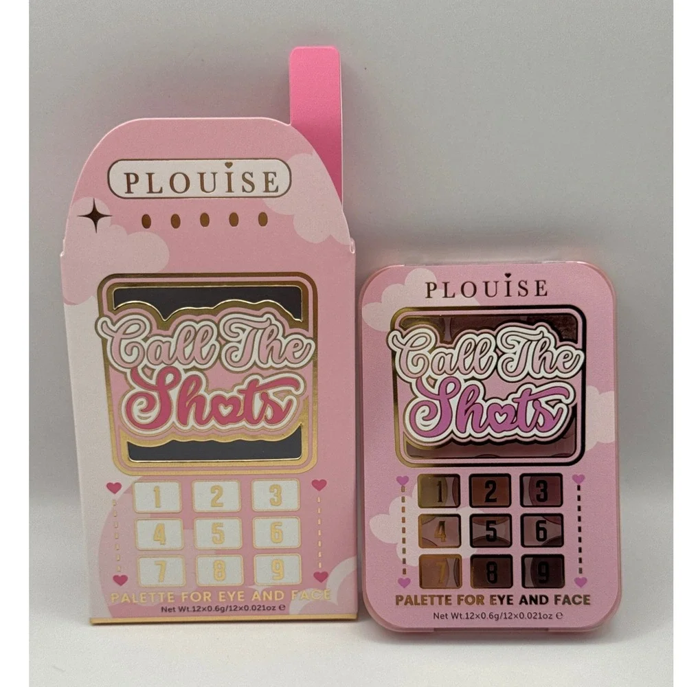PLouise Call The Shots Eye and Face Palette Pink Flip Phone 12 Shades New in Box